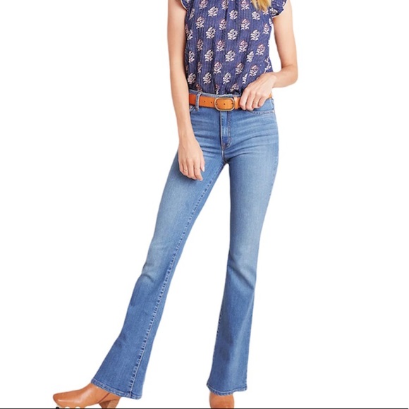 NWT ANTHRO ELLA MOSS High Rise Boot Cut Jeans Sz 26 - Picture 1 of 7